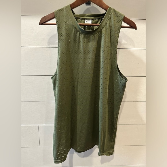 ZYIA Olive Green Polka Dot Activewear- size XL - Picture 1 of 4